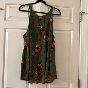 Torrid Sleeveless Floral Babydoll Top